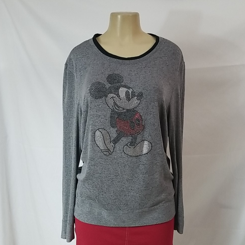 MICKEY MOUSE RHINESTONE DISNEY LONG SLEEVE